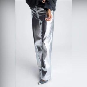 Kenneth Cole Metallic/NWT/ High Waist Wide Leg/ Size 6
